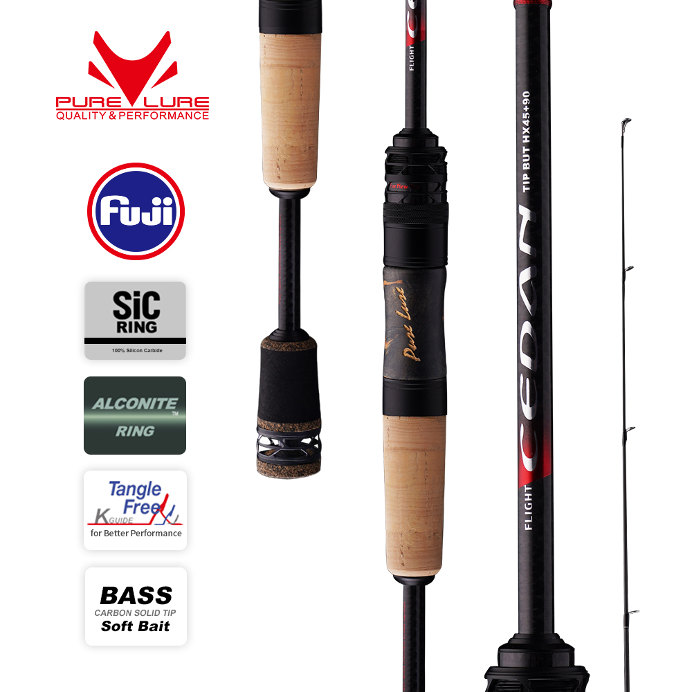 Fishing Rod Surf - PURELURE CEDAN 솔리드 팁 베이스 로드,